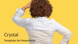  Presentation with businees - Audience pleasing presentation consisting of beautiful middle ager senior businees backdrop and a  colored foreground