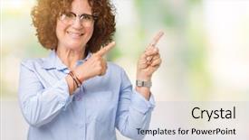  Presentation with businees - Presentation consisting of beautiful middle ager senior businees background and a light blue colored foreground