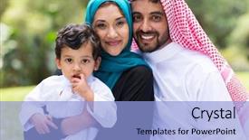  Presentation with eastern - PPT theme having beautiful middle eastern family outdoors background and a  colored foreground