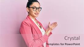  Presentation with eastern - Presentation theme featuring beautiful-middle-eastern-woman-wearing background and a lemonade colored foreground