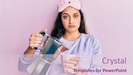  Presentation with sad woman - Audience pleasing PPT theme consisting of beautiful-middle-eastern-woman-wearing backdrop and a lemonade colored foreground