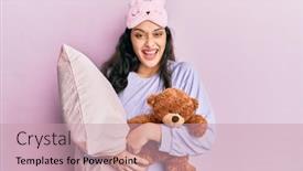  Presentation with eastern - Cool new slide set with beautiful-middle-eastern-woman-wearing backdrop and a coral colored foreground