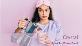  Presentation with drinking problem - Presentation theme consisting of beautiful-middle-eastern-woman-wearing background and a lemonade colored foreground