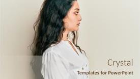  Presentation with eastern - PPT theme with beautiful-middle-eastern-woman-wearing background and a lemonade colored foreground