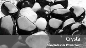  Presentation with mineral - Colorful presentation enhanced with water preacious - beautiful mineral stones on glass backdrop and a gray colored foreground