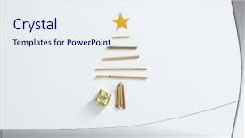  Presentation with christmas card - PPT layouts having beautiful minimal christmas card background and a sky blue colored foreground