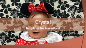  Presentation with carnival - Colorful presentation theme enhanced with beautiful minnie carnival costume backdrop and a coral colored foreground