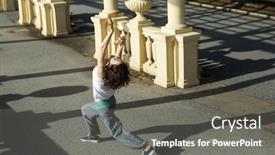  Presentation with flexible - Audience pleasing PPT theme consisting of beautiful-mixed-race-asian-woman backdrop and a gray colored foreground