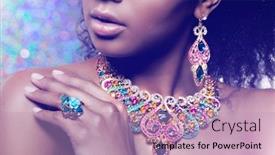  Presentation with luxury gold - Theme having beautiful-model-girl-with-set background and a coral colored foreground