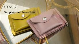  Presentation with leather - Slide deck consisting of beautiful-modern-women-s-leather background and a coral colored foreground