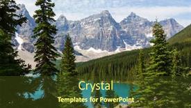  Presentation with beautiful moraine lake - 