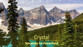 Presentation with beautiful moraine lake - 
