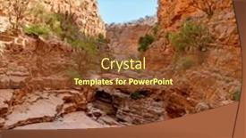  Presentation with morocco - PPT theme featuring beautiful-morocco-canyon-near-agadir background and a tawny brown colored foreground