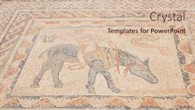  Presentation with mosaic - Slide set consisting of beautiful-mosaic-in-volubilis-site background and a lemonade colored foreground