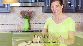  Presentation with salad - Amazing presentation having beautiful-mother-and-son-mixing backdrop and a yellow colored foreground