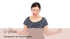  Presentation with family - Audience pleasing theme consisting of beautiful-mother-of-family backdrop and a lemonade colored foreground