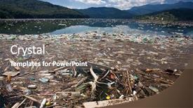  Presentation with mountain lake - Beautiful slide deck featuring beautiful mountain and lake landscape backdrop and a gray colored foreground