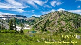  Presentation with trail - Audience pleasing slide deck consisting of beautiful mountain artist ridge trail park mount baker washington usa backdrop and a tawny brown colored foreground