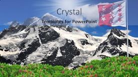  Presentation with alps - Amazing slide deck having beautiful mountain breithorn and klein matterhorn - swiss alps backdrop and a light blue colored foreground