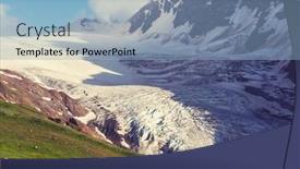  Presentation with mountain - Audience pleasing theme consisting of beautiful-mountain-landscape-of-svaneti backdrop and a light blue colored foreground