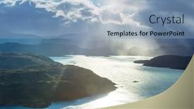  Presentation with america - Presentation theme consisting of beautiful-mountain-landscapes-in-patagonia background and a  colored foreground