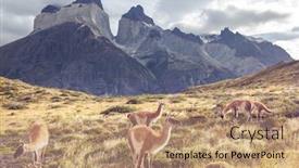  Presentation with beautiful landscapes - Slide set consisting of beautiful-mountain-landscapes-in-torres background and a coral colored foreground