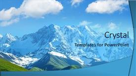  Presentation with summer time - Beautiful PPT layouts featuring beautiful mountain on summer time backdrop and a light blue colored foreground