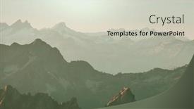  Presentation with mountain - Amazing slide set having beautiful-mountain-peak-in-north backdrop and a light gray colored foreground