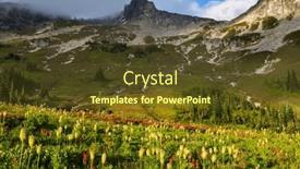  Presentation with mountain - PPT theme with beautiful-mountain-peak-in-north background and a tawny brown colored foreground