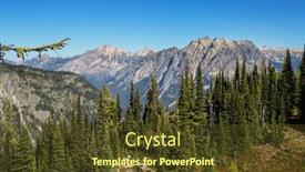  Presentation with mountain - PPT theme enhanced with beautiful-mountain-peak-in-north background and a tawny brown colored foreground