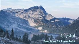  Presentation with mountain - Slide set consisting of beautiful-mountain-peak-in-north background and a ocean colored foreground