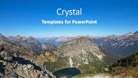  Presentation with mountain - PPT theme having beautiful-mountain-peak-in-north background and a teal colored foreground