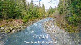  Presentation with recreation - Amazing theme having beautiful-mountain-river-and-suspention backdrop and a seafoam green colored foreground