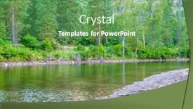  Presentation with vancouver - Colorful slide set enhanced with beautiful-mountain-river-at-summer backdrop and a seafoam green colored foreground