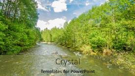  Presentation with british columbia canada - Cool new PPT theme with beautiful-mountain-river backdrop and a gold colored foreground