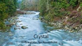  Presentation with british columbia canada - Audience pleasing presentation consisting of beautiful mountain river backdrop and a light blue colored foreground