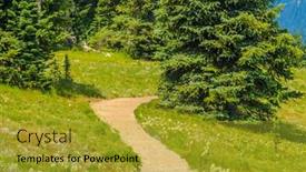  Presentation with british columbia - Audience pleasing theme consisting of beautiful mountain trail blackwall peak trail at manning park in british columbia canada backdrop and a gold colored foreground