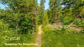  Presentation with british columbia canada - Slide set featuring beautiful mountain trail lightning lake trail at manning park in british columbia canada background and a tawny brown colored foreground