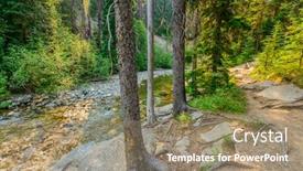  Presentation with british columbia - Slide set enhanced with beautiful mountain trail lightning lake trail at manning park in british columbia canada background and a coral colored foreground