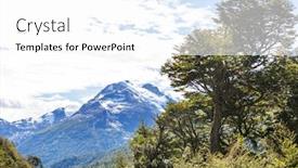  Presentation with chile patagonia - Colorful theme enhanced with beautiful-mountains-landscape-along-gravel backdrop and a white colored foreground