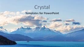  Presentation with chile patagonia - Beautiful slide deck featuring beautiful-mountains-landscape-along-gravel backdrop and a light blue colored foreground