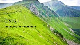  Presentation with mountains - Slides enhanced with beautiful mountains landscape in carpathian background and a  colored foreground