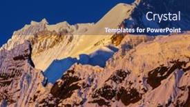  Presentation with america - Audience pleasing presentation theme consisting of beautiful-mountains-landscapes-in-cordillera backdrop and a navy blue colored foreground