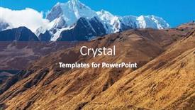  Presentation with beautiful landscapes - Amazing presentation design having beautiful-mountains-landscapes-in-cordillera backdrop and a tawny brown colored foreground