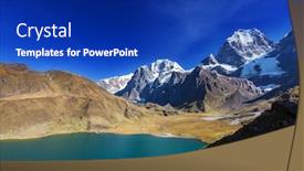  Presentation with america - Audience pleasing slide set consisting of beautiful-mountains-landscapes-in-cordillera backdrop and a royal blue colored foreground