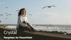  Presentation with multicultural - PPT layouts having beautiful-multicultural-asian-woman-sits background and a tawny brown colored foreground