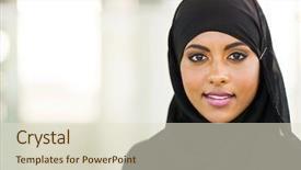  Presentation with arabic - Audience pleasing PPT theme consisting of roasted cod fillets rolls served with millet and steamed broccoli carrot brussels sprouts and zucchini backdrop and a gray colored foreground