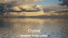  Presentation with mystery - Slide deck with beautiful mystery cloudscape and its reflection in the water great background background and a coral colored foreground