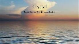  Presentation with mystery - Colorful PPT theme enhanced with beautiful mystery cloudscape and its reflection in the water great background backdrop and a light blue colored foreground