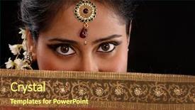  Presentation with indian hindu wedding - Presentation theme with beautiful mystery young indian background and a tawny brown colored foreground